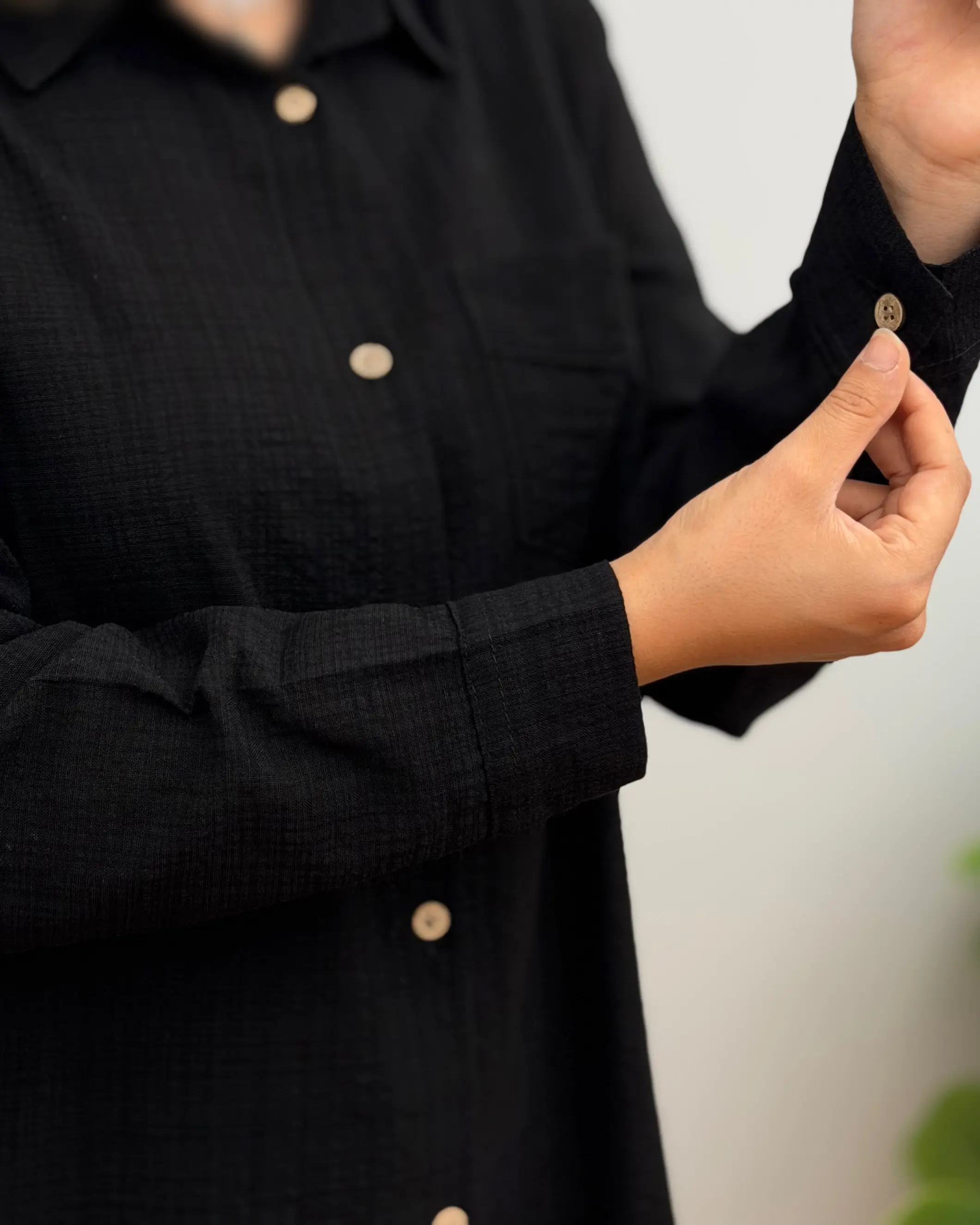 تونیک مانتویی مشکی کادنزا